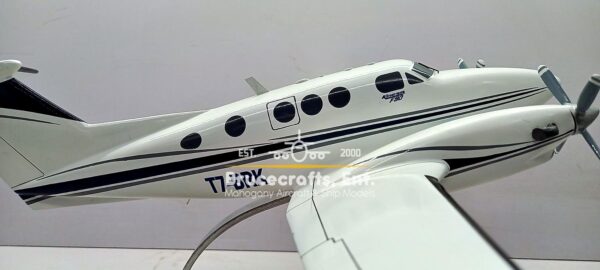 Model of Beechcraft King Air F90 with detailed craftsmanship.